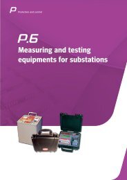 Measuring and testing equipments for substations - Metartec