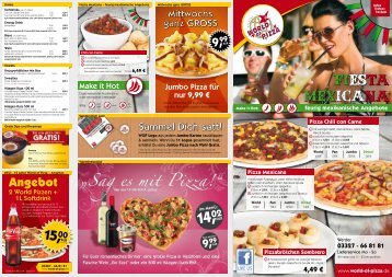Flyer downloaden - World of Pizza