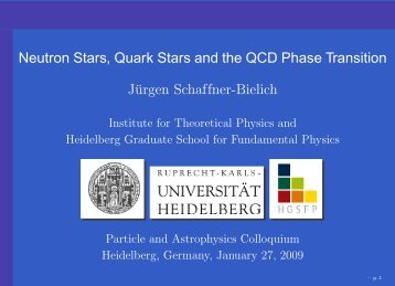 neutron stars - Universität Heidelberg