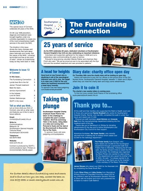 Connect Issue 13 - University Hospital Southampton NHS ...