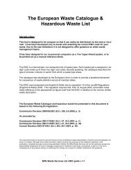 The European Waste Catalogue & Hazardous Waste List - Biffa