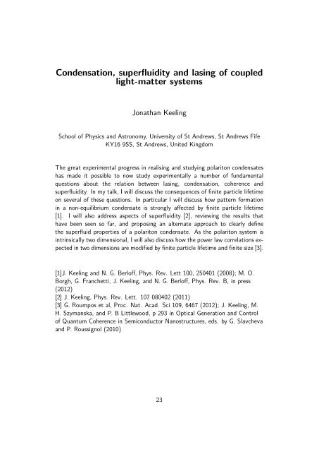 Turbulence and Bose Condensation - Institut für Theoretische ...