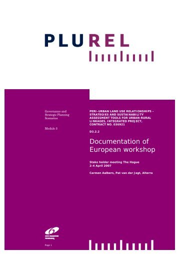 Documentation of European workshop - Plurel