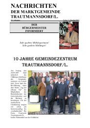 Ausgabe Oktober 2007 (694 KB) - Trautmannsdorf an der Leitha