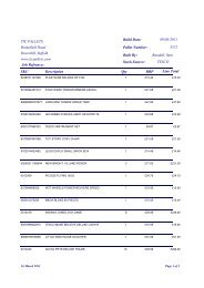 Purchase Order - TIC Pallets