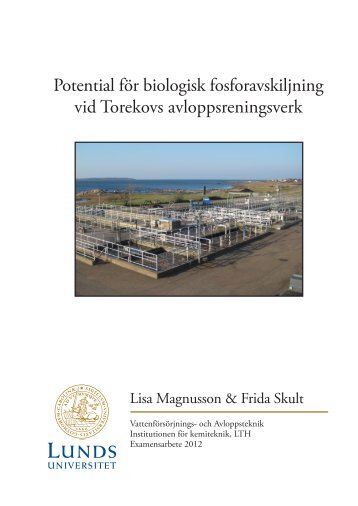 Potential fÃ¶r biologisk fosforavskiljning vid Torekovs ... - Svenskt Vatten