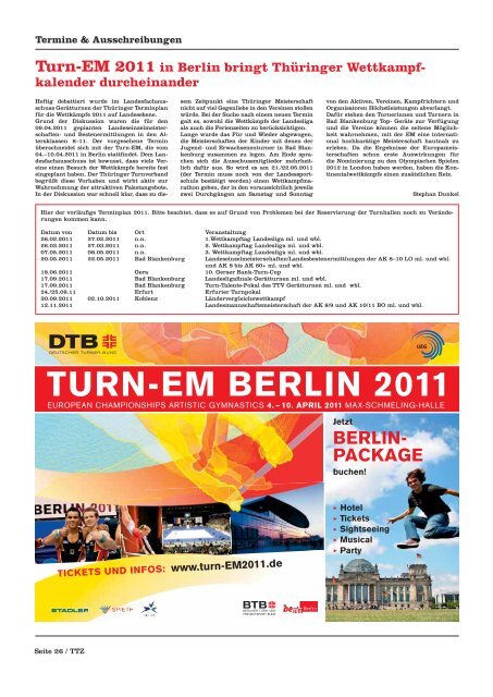 Juni 2010 - Thüringer Turnverband eV