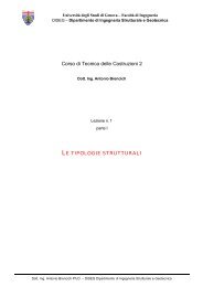 Corso di Tecnica delle Costruzioni 2 - Ingegneria strutturale e ...