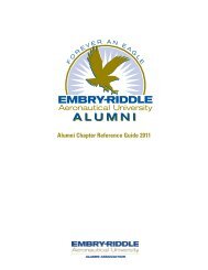 Alumni Chapter Reference Guide 2011 - Embry-Riddle Aeronautical ...