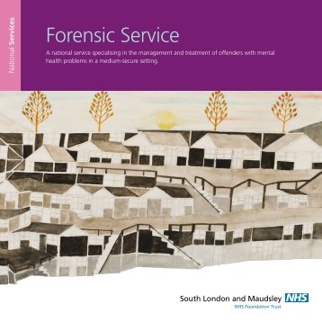 Forensic Service booklet - SLaM National Services