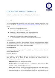 completing the title registration form - Cochrane Airways Group