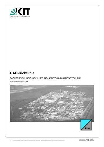 CAD-Richtlinie HLKS, November 2011 - KIT - TID