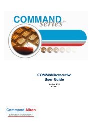 COMMANDexecutive User Guide - Command Alkon