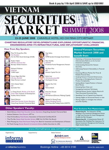 Vietnam Securities Market Summit 2008 - Asian Bankers Association