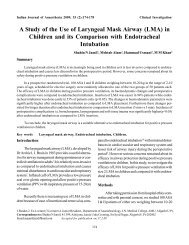 A Study of the Use of Laryngeal Mask Airway (LMA) in Children and ...