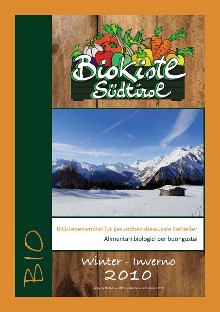 Winter - Inverno - Bio Kistl Südtirol
