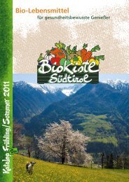 1 Katalog Frühling /S om m er - Bio Kistl Südtirol