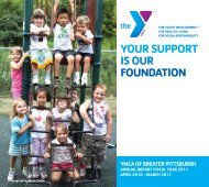 Download the Annual Report - YMCA of Greater Pittsburgh