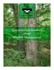 Questions and Answers about Wildlife Management - Geauga Park ...