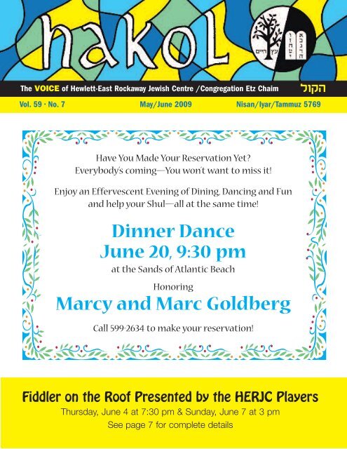 Dinner Dance June 20, 9:30 pm Marcy - Hewlett E. Rockaway ...