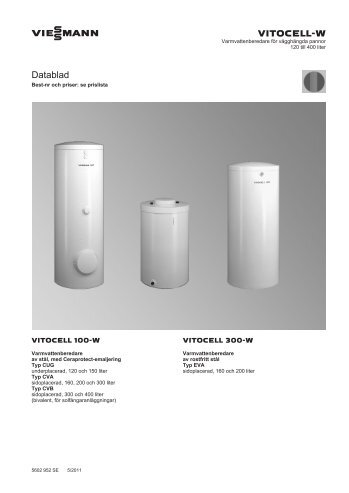 Vitocell 100-W Datablad667 KB