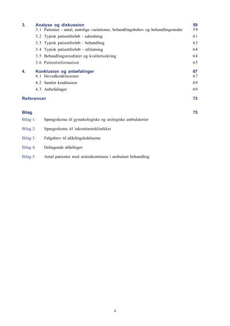 Inkontinensbehandling i Danmark - Sundhedsstyrelsen