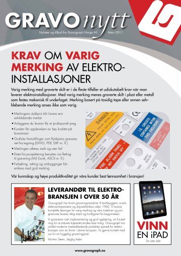 Elektro DM 2011 - Gravograph Norge AS
