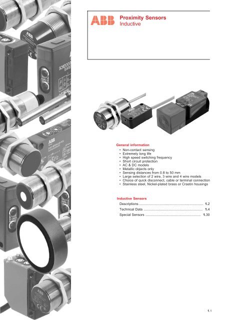 Proximity Sensors Inductive - VAE ProSys sro
