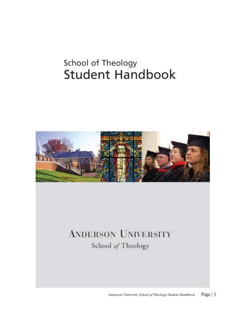 School of Theology Student Handbook - Anderson University