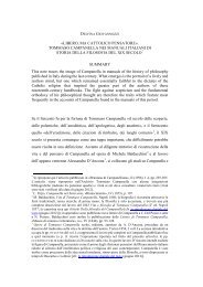 tommaso campanella nei manuali italiani di storia della filosofia del ...