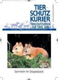 tierschutz-kurier - Tierschutzverein für Tirol