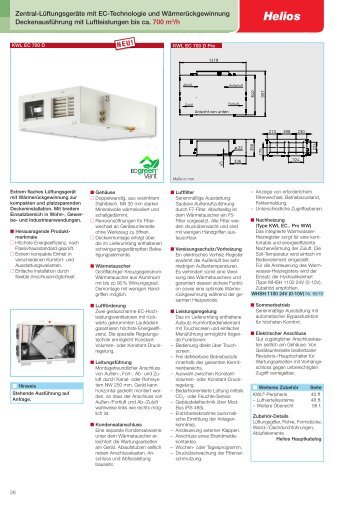 Helios KWL Katalog / 04.2012 - Helios Select Ventilator Auswahl