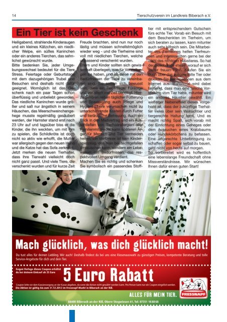 Achtung! · Achtung! · Achtung! · Achtung ... - Tierschutzverein Biberach