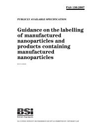 PAS 130:2007 - Nanotech Regulatory Document Archive
