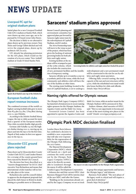 Sports Management Issue 1 2012 - Leisure Opportunities