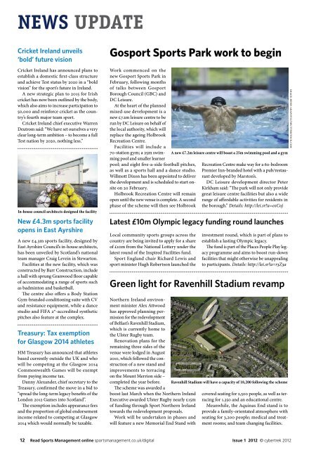 Sports Management Issue 1 2012 - Leisure Opportunities