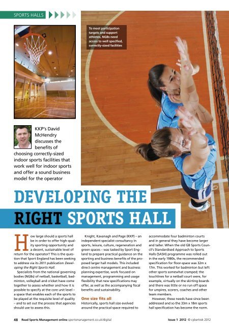 Sports Management Issue 1 2012 - Leisure Opportunities