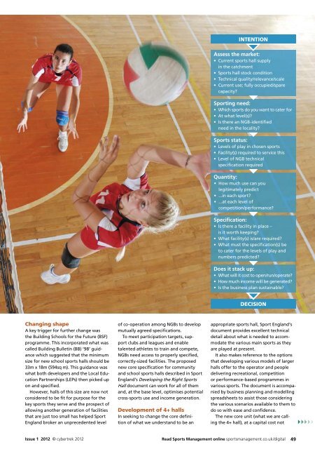 Sports Management Issue 1 2012 - Leisure Opportunities