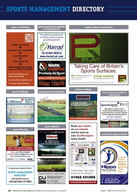 Sports Management Issue 1 2012 - Leisure Opportunities