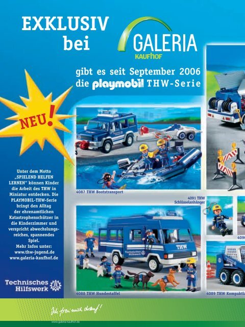 Sonderaktion mit Playmobil Bundesjugendlager in Wismar THW ...