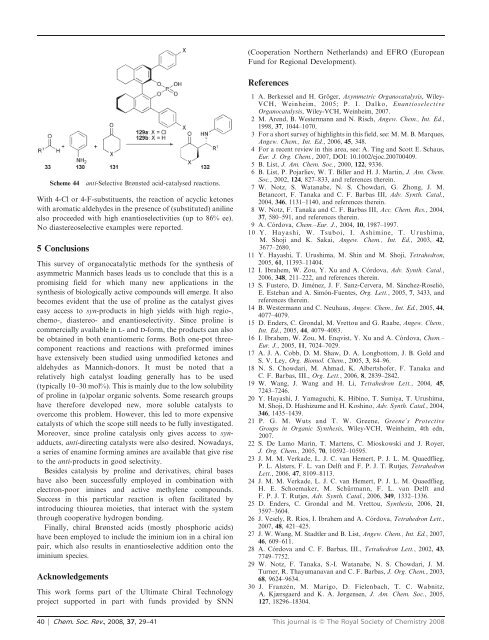 Organocatalysed asymmetric Mannich reactions