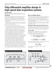 Fully differential amplifier design in high-speed ... - Texas Instruments