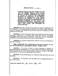 a resolution of the city council of the city of riviera beach, palm beach ...