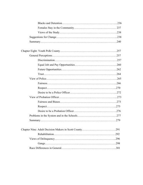 The Disproportionate Overrepresentation of Minority Youth in ...