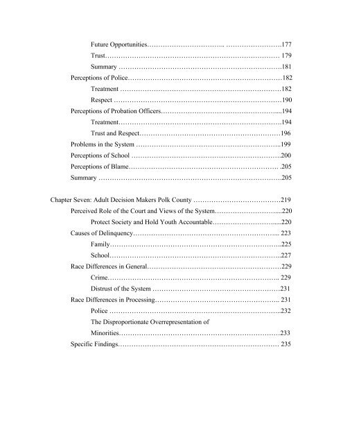 The Disproportionate Overrepresentation of Minority Youth in ...