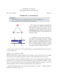 Problem Set 10: Exam Review - The University of Alabama