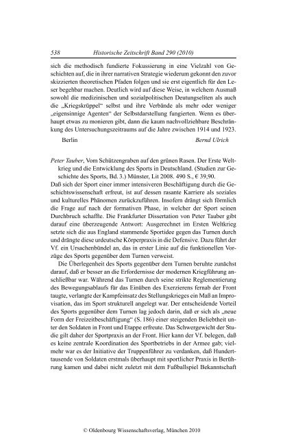 538 Historische Zeitschrift Band 290  (2010) sich die methodisch ...