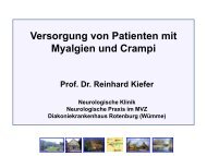 Versorgung von Patienten mit Myalgien und Crampi