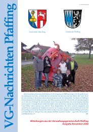 November 2008 - bei der VG Pfaffing