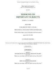 Sermons On Important Subjects text by Charles G. Finney
